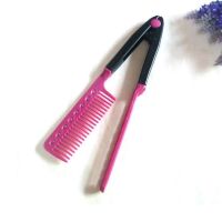 【hot】卐♗♂  Flat Iron Hair V Comb Hairdressing Styling Anti-static Combs