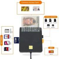 UTHAI สมาร์ทเครื่องอ่านการ์ด X02 USB ซิมสำหรับบัตรธนบัตร Ic/id EMV การ์ดความจำ MMC Cardreaders USB-CCID ISO 7816สำหรับ Windows 7 8 10 Linux OS