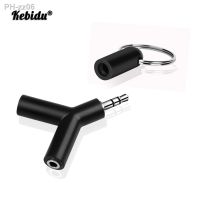 Kebidu 3.5mm Earphone Adapter Double Jack Adapter Plug Stereo Headphone Splitter for PC/MP3 Smartphone Player Audio Cables