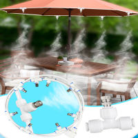 Outdoor Misting Cooling System 10M ท่อน้ำ8ทองเหลือง Mist หัวฉีด DIY Mist Cooling Kit สำหรับ Patio Garden Greenhouse Watering