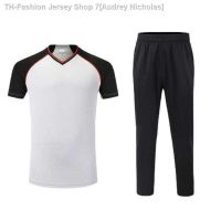 ❁ Audrey Nicholas Professional basketball referee clothing breathable absorbent mens and womens short sleeve T-shirt pantsuits lettering referee clothing wholesale