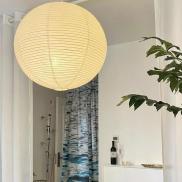 Baoblaze Rice Paper Lamp Shade Ambient Lampshade Bulb Guard Cage Nordic