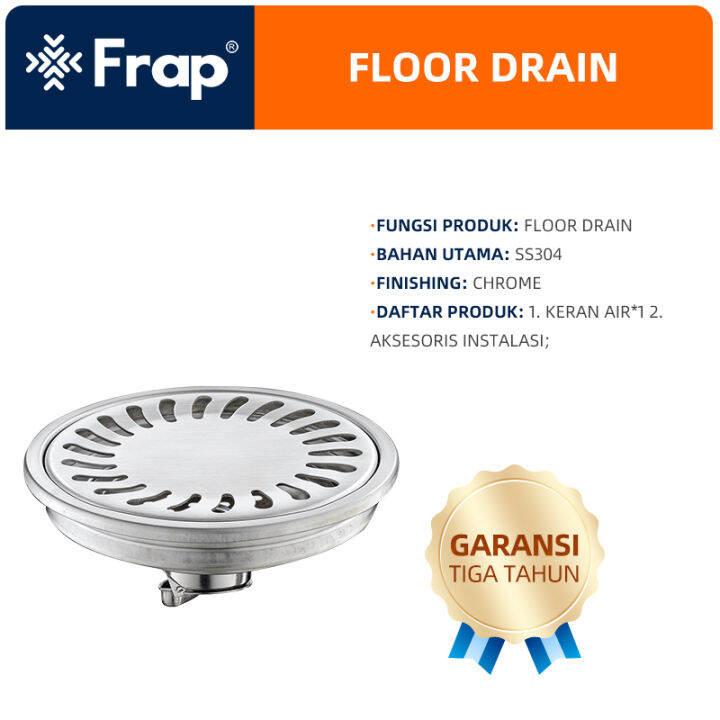 Frap IF81111-2 Saluran Pembuangan Kamar Mandi SUS304 Floor Drain ...