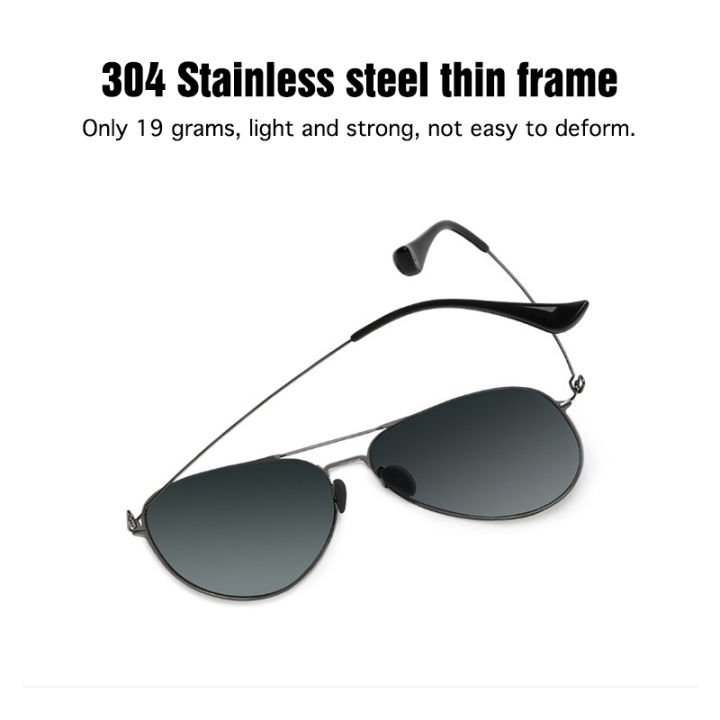 xiaomi-sunglasses-แว่นกันแดด-แว่นกันแดดผู้ชาย-tac-เลนส์โพลาไรซ์-แว่นกันแดดผู้หญิง-fashion-sunglasses-pilot-sunglasses