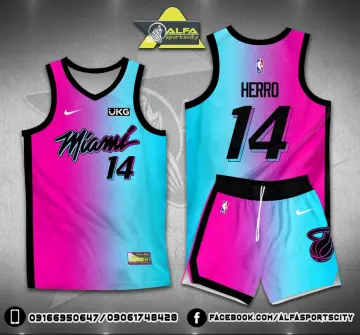 Buy Miami Heat Jersey Blue Pink online