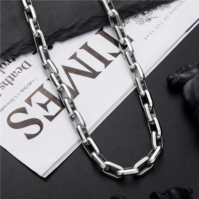 【CW】Fashion jewelry titanium steel light luxury necklace for men  domineering accessories stainless steel trendy men chain