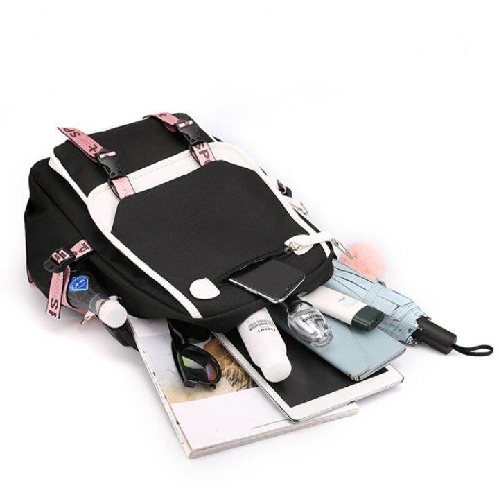 large-school-bags-for-teenage-girls-usb-port-canvas-schoolbag-student-book-bag-fashion-black-pink-teen-school-backpack