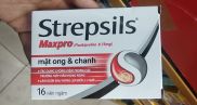 Kẹo Ngậm Ho Mật ong chanh hiệu Strepsils 24 viên