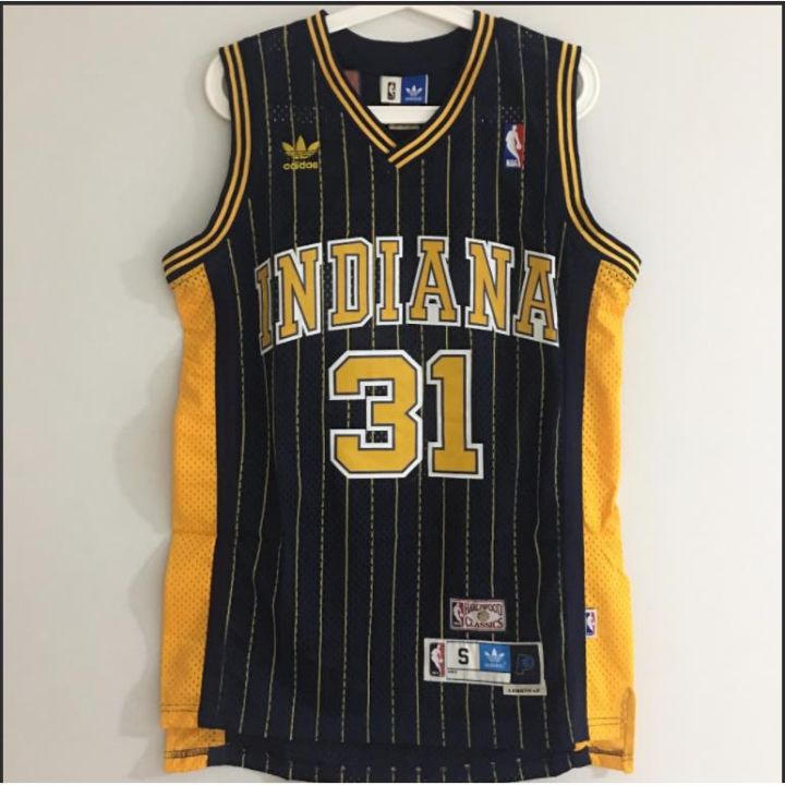 Male Reggie Miller Indiana Pacers #31 Hardwood Classics Soul Swingman ...