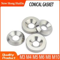 M3 M4 M5 M6 M8 M10 304 Stainless Steel Conical Washer Solid Countersunk Head Flat Gasket Concave and Convex Tapered Washers Nails Screws  Fasteners