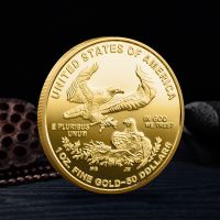 【YD】 Commemorative Coin US Statue of Liberty Souvenirs and Gifts Gold Plated The Bald Coins