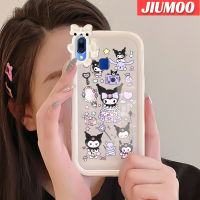 เคส JIUMOO สำหรับ VIVO Y95 Y91i Y91เคสเค้กการ์ตูนคุโรมิสีสันสดใสน่ารักเลนส์กล้องถ่ายรูปแบบนิ่มมอนสเตอร์น้อยซิลิโคนโปร่งใสเคสกันกระแทกแบบใสง่าย