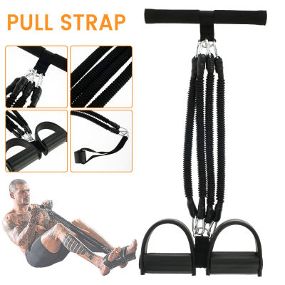 4 Tubes Resistance Bands Fitness Elastic Pull Ropes Exerciser Rower Belly Home Gym Sport Elastic Bands Workout Fitness Equipment