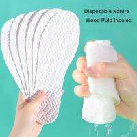 10 pairs Disposable  Insoles nature wood pulp  Insoles breathable  sweat white color comfortable shoe Pad for Men and Women Cleaning Tools