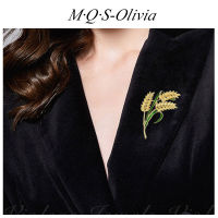 M·Q·S-Olivia   เข็มกลัดข้าวสาลี เครื่องประดับ เข็มกลัด สวยงาม แฟชั่นสไตล์เกาหลี สําหรับผู้หญิง