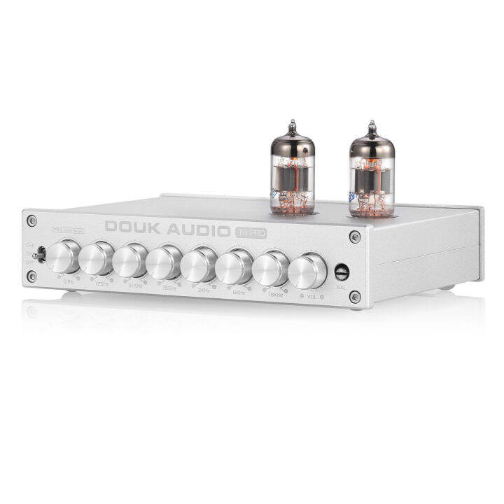 Douk Audio T8 PRO 7-band EQ Tube Preamp Equalizer XLR Pre-Amplifier for ...
