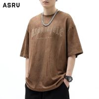 ASRV ชุดฤดูร้อนแขนสั้นผู้ชาย,เสื้อยืดระบายอากาศหลวมลำลอง