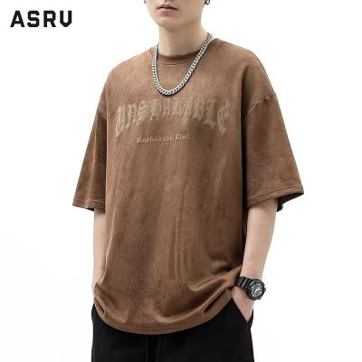 ASRV เสื้อยืดผู้ชาย เสื้อผ้าผู้ชาย t shirt for men ชุดฤดูร้อนแขนสั้นผู้ชาย,เสื้อยืดระบายอากาศหลวมลำลอง