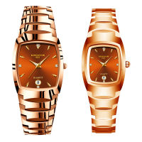 Couple Watches for Lovers Quartz Wristwatch Fashion Business Men Watch Women Watches Female Tungsten Steel Rose Gold Watch Man