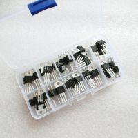 LM317T L7805 L7806 L7808 L7809 L7810 L7812 L7815 L7818 L7824 Transistor Assortment Kit 10value 50PCS Voltage Regulator Box