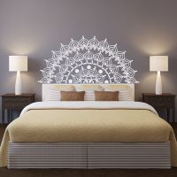 Vinyl Wall Decal Half Mandala Wall Mural Yoga Lover Gift Home Headboard Decor Half Mandala Design Car Window Stickers MA51