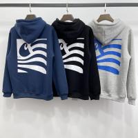 Autumn and Winter Mens Hooded Fleece Sweatshirt Loose Pullover Hoodie