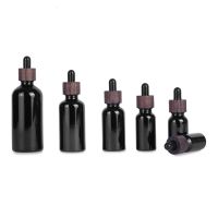 【CC】 5Pcs 5ml 10ml 15ml 20ml 30ml 50ml 100ml Beard Glass Dropper Bottles with Caps Refillable Cosmetics