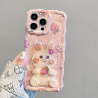 เคสคู่กระต่ายสตรอเบอร์รี่การ์ตูนน่ารักสำหรับเด็กผู้หญิง,สำหรับ Iphone 14 Pro Max เคสโทรศัพท์ซิลิโคนนิ่มแฟชั่นสำหรับ Iphone 14 12 11 13 Pro Max 14Promax เคสโทรศัพท์ป้องกันการตก