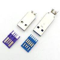 5-15set Welded Wire Connector With case USB 2.0 jack Type-A USB 3.0 Male Plug 2A/5A large current Connection adapter accessories