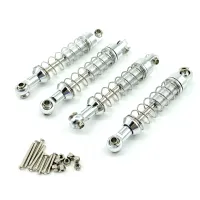 for MN D90 MN-90 MN99S WPL C14 C24 C34 RC Car 4Pcs Metal Shock Absorber Damper Upgrade Parts Accessories