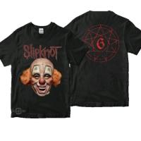 ◑ﺴ☒ Slipknot 9 CLOWN MASK เสื้อยืดพรีเมี่ยม สายรัดโลหะ