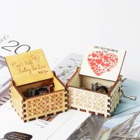 Wooden Hand Crank Music Box Can 39;t Help Falling in Love Birthday Present Valentine 39;s Day New Year Christmas Gifts for Girlfriend