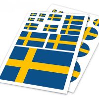 Swedish Flag Sweden Motorcycle Decal Set Sticker Helm Scratch Cover Ipad Notebook Laptop Decoration Accessories