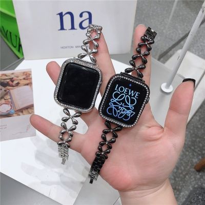 【Hot Sale】 Applicable to iwatch8 strap hollow diamond X-type apple watch iwatch1-7 generation