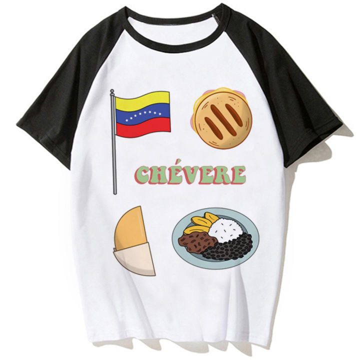 เสื้อยืด-venezuela-สำหรับเสื้อยืดผู้หญิงฮาราจุกุ-y2k-ตลกเสื้อผ้า-y2k-เด็กผู้หญิง