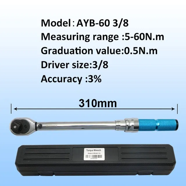 1/2 '' 3/8 ''Torque Wrench 560 N.M 3 Accuracy Preset Ratchet Torque