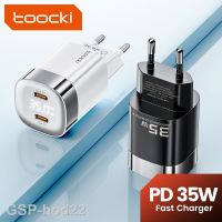 2023พัด Toocki GaN Pengisi Daya USB Tipe C 35W dengan Tampilan PD Cepat สำหรับ iPhone 14 13 Poco แล็ปท็อปไอแพด