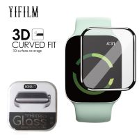 2Pcs Clear Tempered 3D Glass Premium Screen Protector Film For Apple Watch Series 7 41mm 45mm Smart Watch Full Coverage Glass