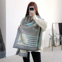 New Cashmere Like Scarves In Autumn and Winter Womens Warm Thickened Air Conditioning Shawl Long Coach Scarf In Winter 185*65cm
