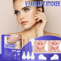 60PCS Set Face Lift Stickers Instant Face Neck And Shape Eye V Anti Wrinkle Tape K0D3