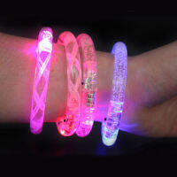 [Mimar] Zhan unisexเสียงควบคุมเสียงLED Light upสร้อยข้อมือเปิดใช้งานกำไลข้อมือแฟลชเรืองแสง