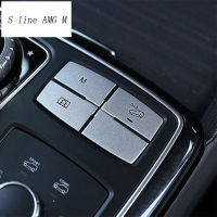 Car Styling Control multimedia Suspension system Buttons switch Cover Stickers for Mercedes Benz ML GL GLE GLS class X166 W166