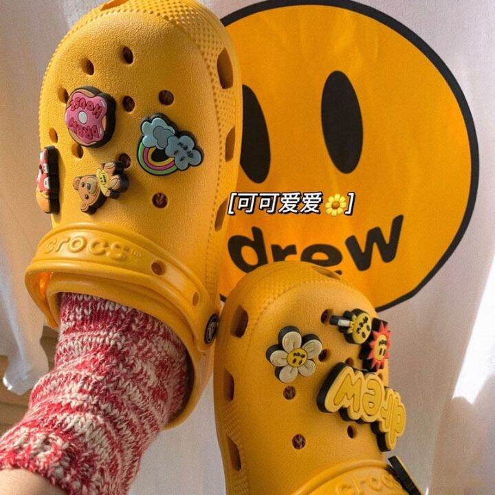 Brand New Drew house Justin Bieber crocs jibbitz set Pins shoes for