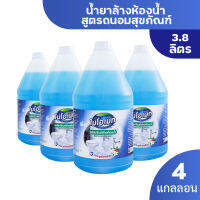 [โปรยกลัง] น้ำยาล้างห้องน้ำ ไบโอเมท 3.8ลิตร x4 ไม่แสบจมูก ถนอมสุขภัณฑ์ ไม่กัดยาแนว