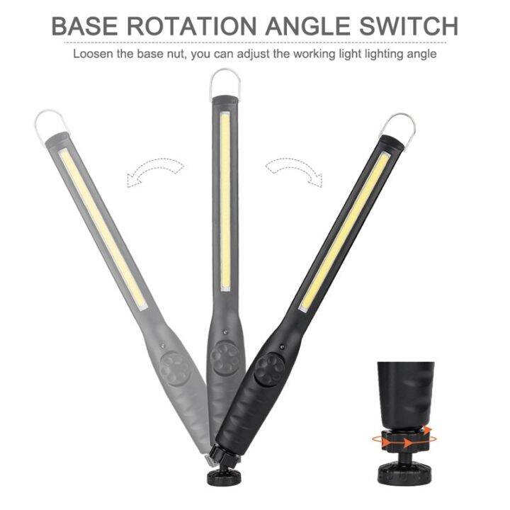 cob-โคมไฟตรวจสอบทำงานพร้อม-usb-แม่เหล็กชาร์จได้-ไฟฉาย-ฐานแม่เหล็ก-ไฟฉายคาดหัว-worklight-360-ํ-ledไฟฉายฐานแม่เหล็ก-ไฟฉายledแบบพกพา