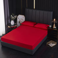 1pc 100 Waterproof Solid Bed Fitted Sheet Nordic Adjustable Mattress Covers Four Corners With Elastic Band Multi Size