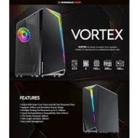 Case ATX เคสคอมพิวเตอร์ พร้อมพัดลม RGB 1 ตัว Xigmatek VORTEX BLACKประกัน 1ปี