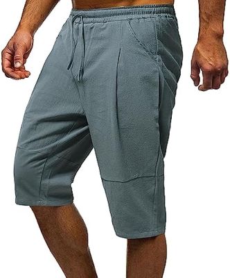 Mens Baggy High Performance Jogger Shorts Breathable Lounge Board Shorts 4-Way Stretch Fast Dry Volley Shorts