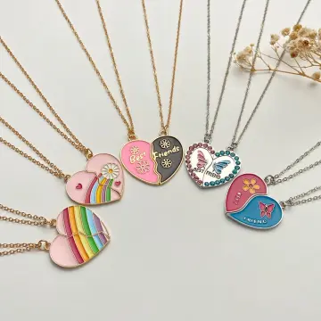 Amazon.com: Best-Friend (BF) Magnetic Heart 2PCs Pendant Necklace Set for  Besties/ Sisters/ Best Friends : Clothing, Shoes & Jewelry