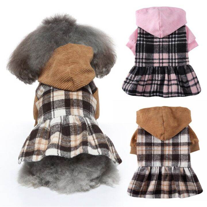 warm-dog-coat-clothes-sweater-dress-dog-skirt-classic-plaid-puppy-jacket-pet-indoor-outdoor-winter-coats-for-small-medium-dogs-dresses